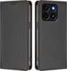 A black flip case for a smartphone, shown from the front and back. Anteprima dell’immagine prodotto
