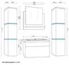 5 teiliges Waschplatz Badmöbel Komplettset inkl. LED Produktbild-Vorschau 4