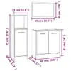 vidaXL Set di mobili da bagno 3 pezzi grigio Sonoma in Anteprima dell’immagine prodotto 8