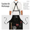 ROUGH Büffel Rau Wild Leder Arbeitsschürze, Grillschürze Produktbild-Vorschau 6