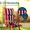 Beautissu 2er Set Sun-HL Hochlehner Auflage 120x50x8cm Produktbild-Vorschau 3