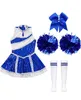A set of cheerleading costume accessories laid out on a white background. Anteprima dell’immagine prodotto