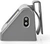 Side view of a gray battery-powered water pump with a clip attached. Anteprima dell’immagine prodotto