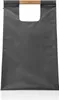 A dark grey laundry bag with a wooden handle. Produktbild-Vorschau
