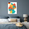 MuchoWow® Poster Bunte Deutschlandkarte 60x80 cm - Produktbild-Vorschau 4