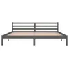 The Living Store Massivholzbett Kiefer 200x200 cm Grau Produktbild-Vorschau 5