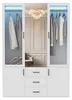 Armoire UnboxG de 130 cm avec éclairage LED, armoire à 4 Voir les images du produit 12