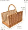 Creative Home Kaminkorb Holzkorb Kaminholzkorb 45 x 30 x 47 Produktbild-Vorschau 2