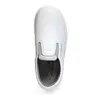 A top-down view of a white slip-on shoe against a white background. Produktbild-Vorschau