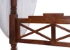 MASSIVMOEBEL24 | letto a baldacchino in legno di Acacia Anteprima dell’immagine prodotto 4