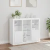 Sideboards mit LED-Leuchten 3 Stk. Weiß Holzwerkstoff Produktbild-Vorschau 4