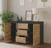 MIKEL - Kommode / Sideboard mit 3 Schubladen und 2 Türen - Produktbild-Vorschau 4