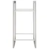 vidaXL Stojak na drewno opałowe 80x28x86 cm stal nierdzewna Podgląd zdjęcia produktu 12