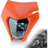 Maska s LED světlometem pro motocykly, oranžová, s Náhled obrázku produktu 5