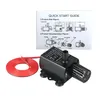 A small submersible water pump and its instruction manual. Produktbild-Vorschau