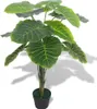 vidaXL Plante de taro artificielle avec pot 85 cm vert Voir les images du produit 2