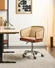 BELIANI Schreibtischstuhl Braun Kunstleder Polyrattan Produktbild-Vorschau 2