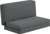HOMCOM Bodensofa 3-in-1 Klappbar Schlafsofa mit Samtoptik Produktbild-Vorschau 1