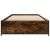The Living Store Bettgestell Räuchereiche 100x200 cm Produktbild-Vorschau 5