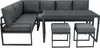 Garten Aluminium Möbelset Anthrazitgrau 7-Sitzer Outdoor Produktbild-Vorschau 5