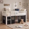 Hoogslaper met matras 90x200 cm, kinderbed, ladder, hout, Productafbeelding-voorbeeld 6