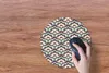 MuchoWow® Mauspad Mousepad Muster - Retro - Blumen 30x30 cm Produktbild-Vorschau 4