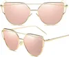Occhiali da sole cat-eye J&W da donna Shpel in vetro rosa Anteprima dell’immagine prodotto 1