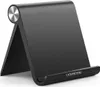 A black tablet stand is shown on a white background. Náhľad obrázku produktu