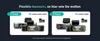 A split image showing two different configurations of dashcams, labeled as 4-channel and 3-channel. Produktbild-Vorschau