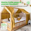 Hausbett Himmel Gold aus Musselin - 2er-Set für Kinderbett Produktbild-Vorschau 4