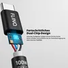 FlinQ – 2x USB-C zu USB-C Kabel 100W – Schnellladung & Produktbild-Vorschau 2