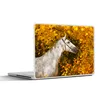 MuchoWow® Laptop Aufkleber Sticker Cover Pferd - Laub - Produktbild-Vorschau 1