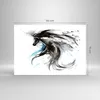 Bilder auf glas - Pferd Streifen Hengst Laufen - 100x70cm - Produktbild-Vorschau 3