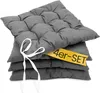 Amilian Stuhlkissen 4er set 40x40 mit Band - Sitzkissen Produktbild-Vorschau 1