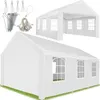Zahradní pavilon 6x4m se 4 bočními panely - bílý Náhled obrázku produktu 1