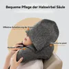 Nackenkissen, Reisekissen mit Haube, Memory Foam Produktbild-Vorschau 2