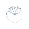 LEDOM Vonkajšie nástenné svetlo CUBE LED 2x3W (6W) 3000K Náhľad obrázku produktu 4