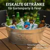 BigDean Zinkwanne groß XXL für Garten Getränkekühler extra Produktbild-Vorschau 2
