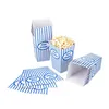 Sacchetti per popcorn Relaxdays, set da 48 pezzi, a righe, Anteprima dell’immagine prodotto 7