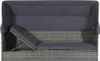 vidaXL Gartenbett mit Baldachin Grau 205×62 cm Poly Rattan Produktbild-Vorschau 1