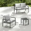 Outsunny Gartenmöbel Set 4 Personen wetterfest Produktbild-Vorschau 3