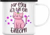 Trendation - Einhorn Emaille Tasse Lustiger Spruch Frauen Produktbild-Vorschau 1