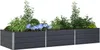 vidaXL Květináč antracitový 290 x 100 x 45 cm pozinkovaná Náhled obrázku produktu 3