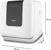 HEINRICH'S HTG 8842 Table top dishwasher White Produktbild-Vorschau 3