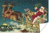 MuchoWow® Poster Weihnachten - Winter - Vintage 30x20 cm - Produktbild-Vorschau 1
