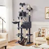 Yaheetech Katzenkratzbaum 206 cm deckenhoch, stabiler Produktbild-Vorschau 1