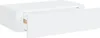 A white floating shelf with one drawer pulled out. Produktbild-Vorschau