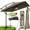 tillvex® Alu Parasol Rectangulaire Ø 330 cm Marron + Voir les images du produit 1