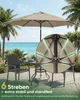 Sekey Rund Sonnenschirm 200 cm, Gartenschirm mit Kurbel & Produktbild-Vorschau 6