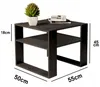 Couchtisch Schwarz 55x55 Cm Loft Retro Wohnzimmertisch Produktbild-Vorschau 5